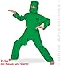 Produktbild KarnevalsTeufel Kinderkostüm Green Ninja, Grüner-Ninja, Assasine, Kämpfer, Asien, Kinderninja (128)