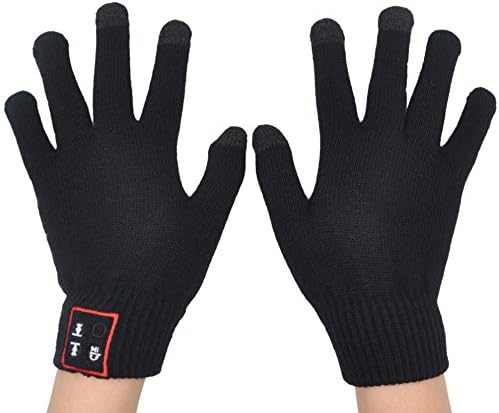 ZenNutt Bluetooth Phone Gloves Smart Touchscreen Knit Warm Gloves Headset with Built in Stereo Speaker &amp; Mic for Handsfree Call Best Christmas Gifts for Men Boys Women Girls