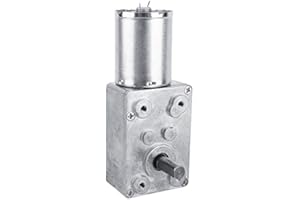 DC 12V Reversibles Schneckengetriebe mit Hohem Drehmoment DC Motor Getriebemotor Gesamtmetall 5/6/20/40/62 (RPM)(62RPM)