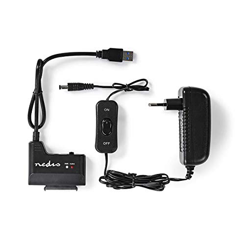 Preisvergleich Produktbild Nedis USARPU3100BK Festplattenadapter / USB 3.0 / SATA / Universal / mit Netzteil