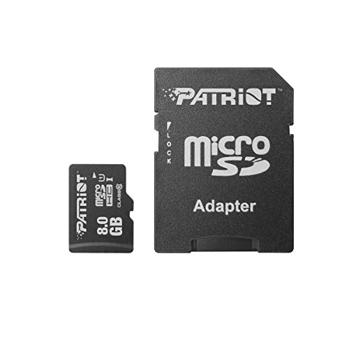 Patriot PSF8GMCSDHC10 Signature Class 10 microSDHC 8GB Speicherkarte mit Adapter - 3