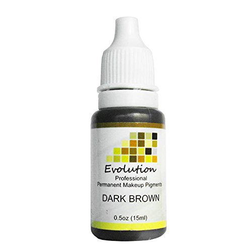 Generic Tattoo Ink 15ml Dark Brown Color for Permanent Eyebrow Makeup
