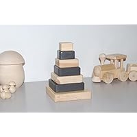 Empilable en bois de tilleuil_Noir & Nature