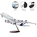 Produktbild HANG OU 46cm LED-Beleuchtung 1:160 Flugzeugmodell Airbus 380 mit Fahrwerk Flugzeug Geschenk oder Deko