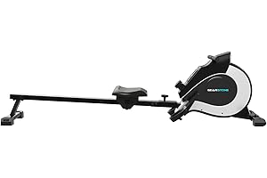 GEARSTONE Rameur d'appartement Pliable, Rameur magnétique de qualité, Résistances à réglage, Rameur d'appartement Silencieux, Ecran LCD adapté au Fitness à Domicile