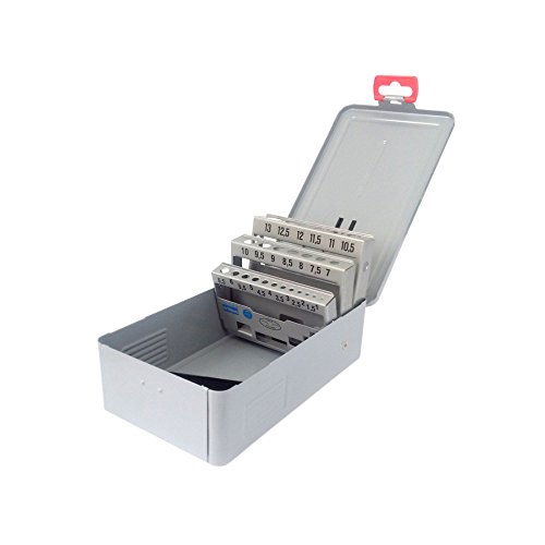 Boîte vide en tôle, porte-forets de 1 à 13 x 0,5 mm pour perceuse. La bonne pointe toujours à portée de main