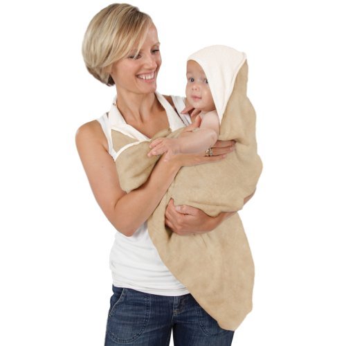 Preisvergleich Produktbild cuddledry BC01 Das Original-Schürzen-Babybadetuch, blau / weiß