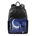 Produktbild ISAOA modischer wasserdichter Rucksack f¨¹r Schule,Laptop-Tasche,Whale Moon und Little Boy Computer Business Reise Rucksack Casual Daypack f¨¹r Reisen Business College Frauen Herren