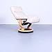 Produktbild Ekornes Stressless Nordic Relax Sessel Größe S Creme Beige Stuhl + Erhöhungsring Echtleder #4893