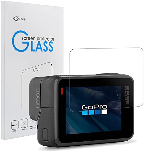 Gopro Hero 6 Screen Protector (2-Pack), Siuber Full Coverage Tempered Glass Screen Protector, High Definition, Anti-Scratch, High Touch Sensitivity, Bubble-Free, Anti-Fingerprint Protective Film Cover for Gopro Hero 6