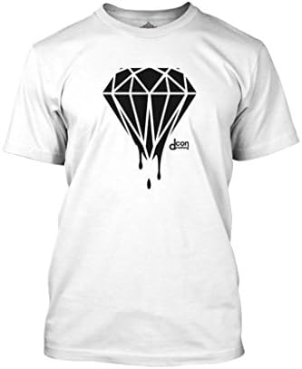 Dripping Diamond T Shirt White Small