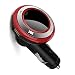 Produktbild taottao Wireless Handsfree Q7, USB-Lade-LED MP3 Bluetooth FM Transmitter Auto mit Mikrofon, rot