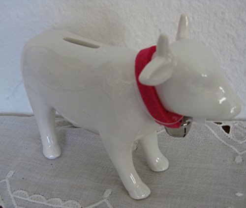 Tolle Kuh Spardose mit Glöckchen Sparbüchse Sparschwein Bauer Tierarzt Geldgeschenk Trinkgeld - 3