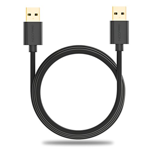 deleyCON [1,5m] USB 2.0 High Speed Kabel – PREMIUM USB 2.0 Datenkabel – USB A-Stecker zu USB A-Stecker – Übertragungsraten bis zu 480Mbps – geschirmtes, flexibles PREMIUM USB 2.0 High Speed Kabel – schnelle und sichere Datenübertragung – passgenaue, stabile USB Stecker – abwärtskompatibel zu USB 1.1 – Farbe: Schwarz - 4