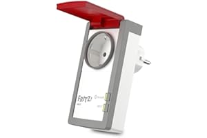 FRITZ!DECT 210 Edition International, Presa DECT intelligente per casa e giardino, Amperometro, Timer, Accensione e spegnimento da remoto tramite App, Software e Istruzioni in Italiano