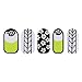 Tattify Green Flowers Nail Wraps - We Can Pickle That! (Set of 22)