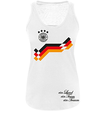 Luckja EM 2016 Deutschland Trikot Wunschname und Wunschnummer Motiv 11 Damen Tanktop