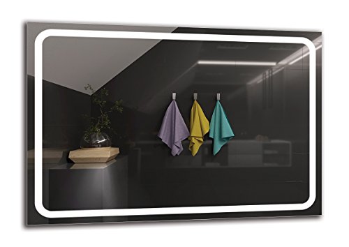 Espejo LED Premium - Dimensiones del Espejo 130x90 cm - Espejo de baño con iluminación LED - Espejo de Pared - Espejo de luz - Espejo con iluminación - ARTTOR M1ZP-58-130x90 - Blanco frío 6500K