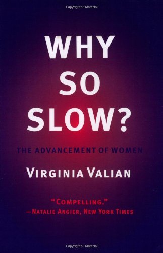 Why So Slow? - The Advancement of Women (Mit Press)