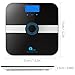 1byone Body Fat Scale with Tempered Glass, 180kg/400lb Weight Capacity, 10 Users Auto Recognition, Measures Weight, Body Fat, Water, Muscle, Calorie and BMI, Black