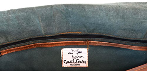 Gusti Leder nature „Max“ Umhängetasche 37 cm x 28 cm x 10 cm Laptoptasche 15,4″ College Ledertasche Vintage Braun U4 - 9
