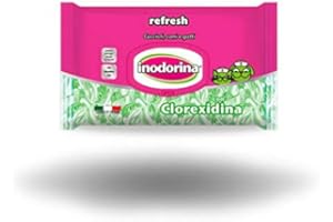 Inodorina 4 pacchi di Salviette igienizzanti clorexidina