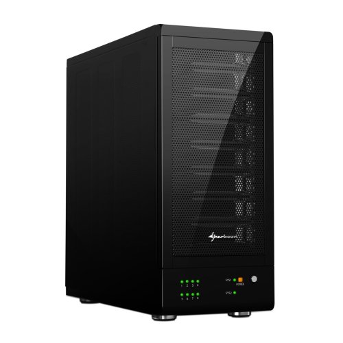 Sharkoon 8 Bay Raid Station Festplattengehäuse für 8x SATA II 8,9 cm (3,5 Zoll), USB 3.0 schwarz
