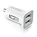 Price comparison product image CLiptec DUAL 12v In-Car in Car Charger Charge - Connect your USB Cable to your car Cigarette adapter - for iPhone, iPad, Tablets, Ipod, MP3, Sat Nav, 5v Charge / Power [Dual output 12v/24v 3.1A MAX]