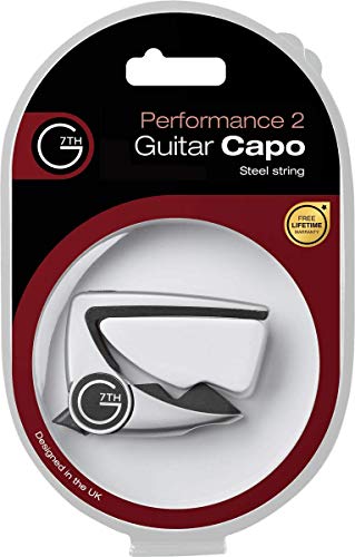 G7TH 529710 - Cejilla Performance 2, para guitarra acústica, plateada