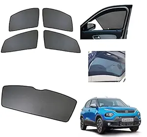 Auto Addict Half Magnetic Sun Shades Car Curtain with Dicky for Tata Punch