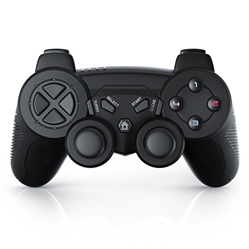 CSL - Manette de jeu pour PlayStation 3 | sans fil / wireless | Dual Vibration compris | Manette Joypad | Plug-and-Play | noir {title}