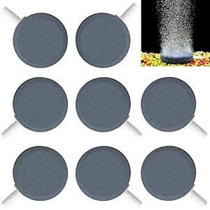 Pawfly 8PCS Air Stone Ceramic 1.6 Air Bubble Diffusers for Aquarium Fish Tank Hydroponics Air Pump Mineral