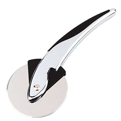 Ohuhu® Edelstahl Pizzaschneider, Pizzamesser, Professional Mehrzweckmesser mit FDA genehmigt - 2