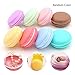 Produktbild AOLVO Macaron-Box, bunt, niedlich, lustig, tragbar, Mini-Macaron-Schmuck, Aufbewahrungsbox, Aufbewahrungsbox – Ohrstöpsel, Halskette, Ring, Schmuckkästchen 4x2inch