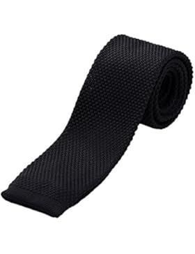 DonDon schmale Strickkrawatte 5 cm