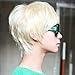 Hot New Popular High Quality Fashion Platinum Synthetic Short Blonde Man Wigs