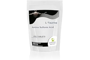 L-Taurine 1000mg 90 Veg Tablets Pills Health Food Supplements Nutrition Amino Sulfonic Ketoisocaproic Acid HEALTHY MOOD