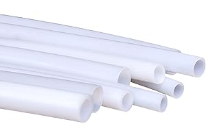 TEN-HIGH Tubo flessibile in PTFE trasparente, 5 m x 10 x 12 mm, resistente al calore, resistente all'olio, 5 m