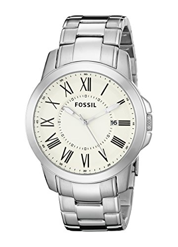 Fossil Herren-Armbanduhr XL Grant Analog Quarz Edelstahl FS4734 Fossil Herren-Armbanduhr XL Grant Analog Quarz Edelstahl FS4734
