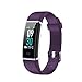 Produktbild shouhuan Smart Sport wasserdichte Armband Herzfrequenz Schlafsport Reiten WeChat Telefon prompte Handgelenk Smart Watch (Farbe : Purple)