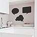 Price comparison product image Supertogether Speech Bubbles Chalkboard Wall Stickers - Repositionable Blackboard Vinyl Decal Memo Board for Kitchens and Offices (Set of 3)