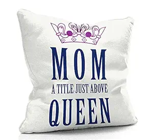DreamVio Filled Cushion, Pillow for World's Best Mom,Pyari Mumma,Mummy,Gifts for Mom,Grandma on Birthday's & Mother's Day Color : Off White Size : 12 x 12 Inch Design 68