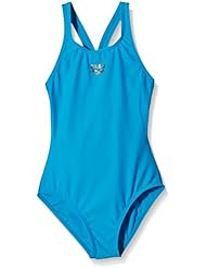 Arena Badeanzug Maltosys - Body de competición para niña, color azul cielo, talla 152 cm