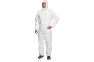 DuPont ProShield 20 | kombinezon ochronny z kapturem, kategoria III, typ 5 i 6, biały, rozmiar XXXL