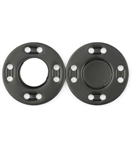 CYIOU 24 stuks magneetknopen om aan te naaien, magneetsluitingen voor tassen, metalen magneetknop om aan te naaien, voor doe-het-zelf naaien, handwerk, handtassen, kleding (goud en zilver