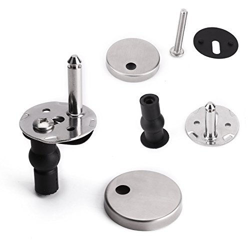 Preisvergleich Produktbild Universal WC-Sitz Befestigungsset Edelstahl Scharnier fuer Toilettendeckel Klo Deckel Klodeckel Toiletten Sitz Reparatur Teile mit Schrauben Zubehoer