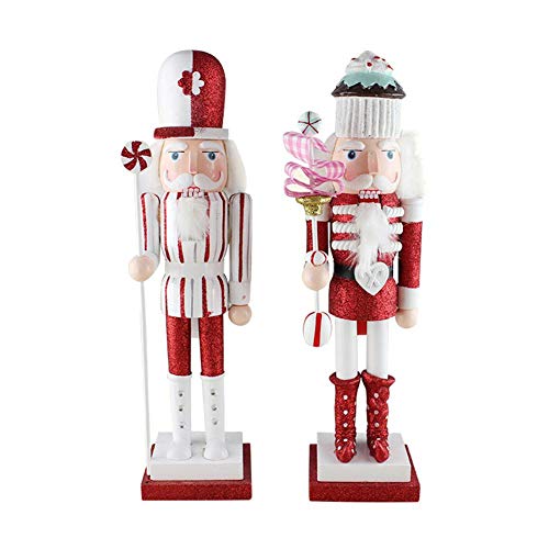 Preisvergleich Produktbild Nussknacker Soldat Puppet Spielzeug 38cm Holz Weihnachten Nussknacker Handgemachte Soldat Puppen Anhänger Figuren Ornamente Puppen Für Office Home Desktop Decor