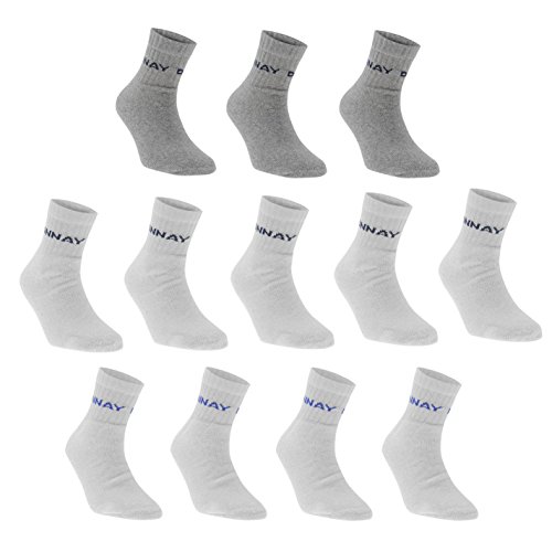 Donnay Mens Quarter Socks 12 Pack White Mens 7-11