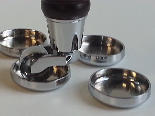 4x CHROME CASTOR COASTERS FURNITURE GLIDES FLOOR PROTECTOR FOR SOFAS CHAIRS SETTEES