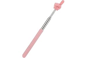 GENERIC Retractable Teacher Pointer for Classroom Kids Reading,Mini Extendable Hand Pointer Finger Pointer Stick,Collapsible Finger Pointing Stick, Long Point Reading Pen for Kindergarten Student (Pink)